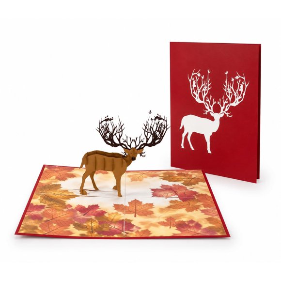 Tarjeta de Felicitación ETApopupcard Ciervo Pop-Up 3D A19