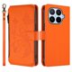 thumbnail image 2 of Funda Cartera Mariposa para [Xiaomi 17T Pro] con Soporte y Cremallera Naranja, 2 of 6
