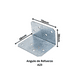 thumbnail image 2 of Conector Simpson Acero Galv Angulo A 23 38x70mm, 2 of 2