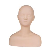 Magideal - Práctica Cabeza De Entrenamiento Maniquí Maquillaje Cabeza Modelo Muñeca Suave Práctica Entrenamiento Maniquí Cosmetología Para Entrenamiento Salón De Estilo A