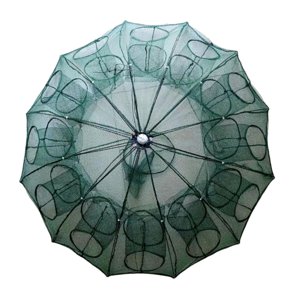 Ioensy - Red De Pesca Trampa De Pesca De Malla Duradera Perfecta Para Pescar Cangrejos De Río Doble Capa 24 Agujeros