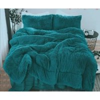 Aladdins Shop - Cobertor De Invierno Peludo Con Chiporro 1,5 Plaza Color Turquesa