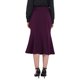 thumbnail image 4 of INSPIRE CHIC Falda Elegante de Mujer con Cola de Sirena, Cintura Alta, Cinturón, Trabajo, Midi, XL, Púrpura, 4 of 5