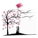 thumbnail image 4 of Lienzo Con Diseño De árbol De Huellas Dactilares, Manualidades Versátiles, Cumpleaños, Bodas, Materiales De Arte, Bricolaje, Rosa, 4 of 5