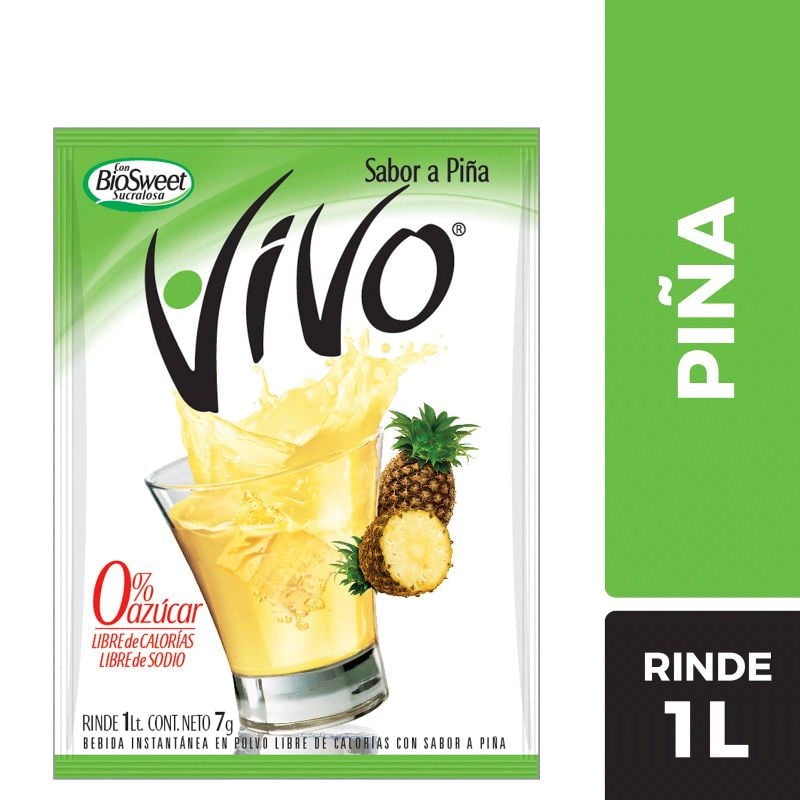 Jugo En Polvo Piña Sobre 7 g Vivo