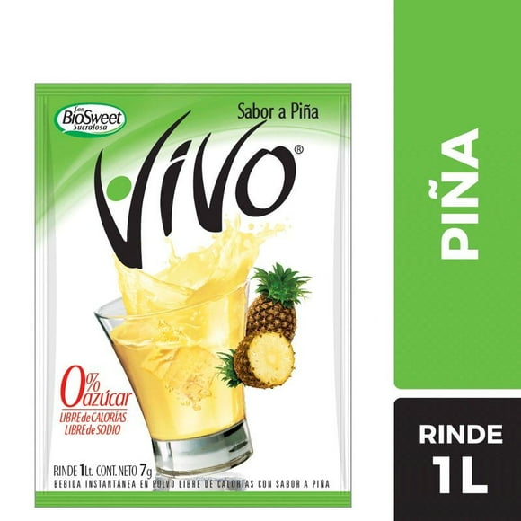 Jugo en Polvo Piña Sobre, 7 g
