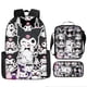thumbnail image 1 of Lovely Kuromi 3Pcs/Set Capacity Shoulder Bags Kawaii Primary Girls School Bags Lightweight Cartoon Backpacks Meal Bag Plush Doll, 1 of 3