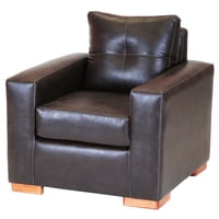 Muebles Altiro - Sofá Israel 1 Cuerpo - Cuero Sintético Pu Café Moro