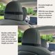 thumbnail image 2 of 2 paquetes de almohadas para reposacabezas TESBEAUTY, piel de napa Tesla, 2 of 6