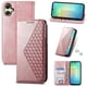 thumbnail image 1 of Funda Flip FOXDOCK para Samsung Galaxy A06 , Estilo Billetera con Diseño Rombo, Correa de Mano y Soporte, Uso Diario, 1 of 6