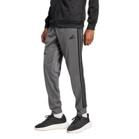 Pantalones Deportivos Adidas De Tricot Con 3 Rayas Para Hombre, Color Gris Y Negro