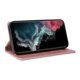 thumbnail image 3 of Funda Billetera de Cuero para Samsung Galaxy S22 Ultra con Tarjetero y Soporte - Tapa Magnética Rosa, 3 of 6