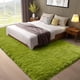 thumbnail image 5 of Alfombra Ophanie Green Shag Fluffy de 150 x 240 cm para salón, 5 of 6