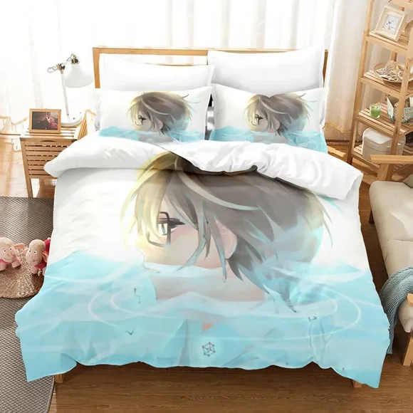 March comes in like a lion Bedding Set Cartoon three-piece set Adult Kid Bedroom Duvetcover Sets Kawaii luxury bedding set Bed Sheets