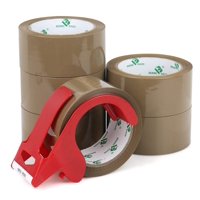 Cinta De Embalaje Bomei Pack, Color Marrón, 48 Mm X 55 M, Con Dispensador, 6 Rollos