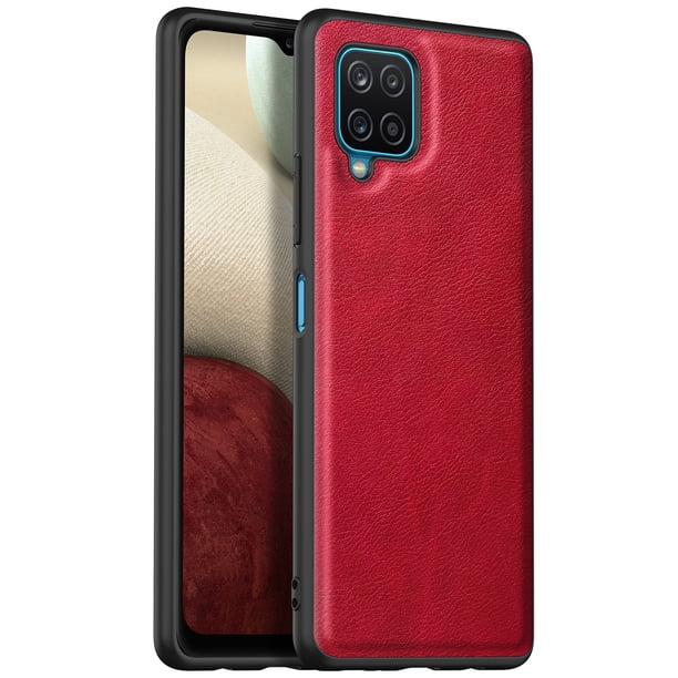 High Quality Classic Premium Leather Protective Phone Case Cover, Shock Resistant TPU Soft Border For Samsung Galaxy A12 5G