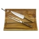 thumbnail image 1 of Set Parrillero Kangkawe 3 Piezas: Tabla de Acacia + Cuchillo 7" + Tenedor Acero Inoxidable, 1 of 6