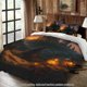 thumbnail image 1 of Bedding Castle Wizard Hat Candle Books Magic Theme All-Season Machine Washable Includes Pillowcases Suitable for Bedroom Guest Room Dormitory Holiday Decor Idea, 1 of 1