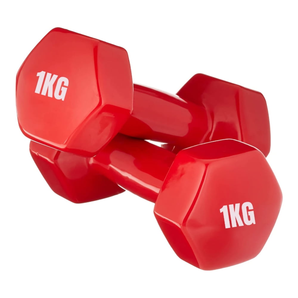 Ak Sport - Mancuerna 1 Kg Cubierta De Vinilo Pack 2 Un.