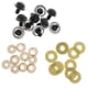 thumbnail image 4 of Ojos de juguete de seguridad de plástico de 10 piezas + no tejidos con brillo + arandela de oro de 24 mm, 4 of 5