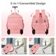 thumbnail image 5 of Mochila rodante DEVPNR para portátil de 17 pulgadas con ruedas para mujer, 5 of 8