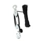 thumbnail image 4 of Polea De Cuerda Hoist De Trabajo Pesado Compacto Compacio De Trabajo Avergüenza De Cuerda De Cuerda De 15 M Cordida Negra De 3 Ruedas, 4 of 5