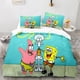 thumbnail image 1 of x273 Bed SheetsAnime Cute Spongebobs Bedding Sets ed Duvet Cover Set Quilt Duvet Cover Pillowcase Bed Set Full Size 3-Piece Bedding Set (1 Duvet Cover + 2 Pillow Shams) nj273, 1 of 5