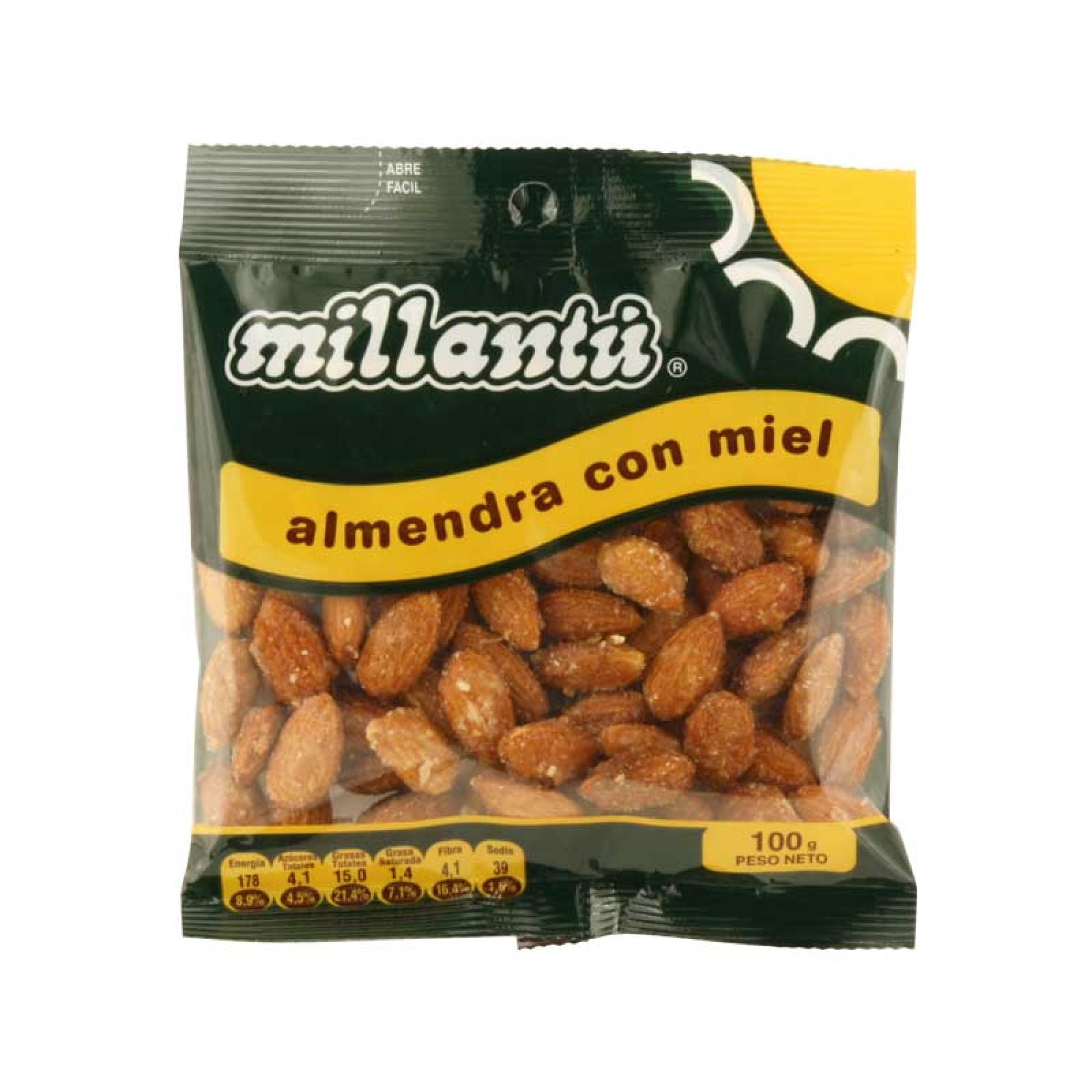 Almendras Con Miel 100 g Millantú