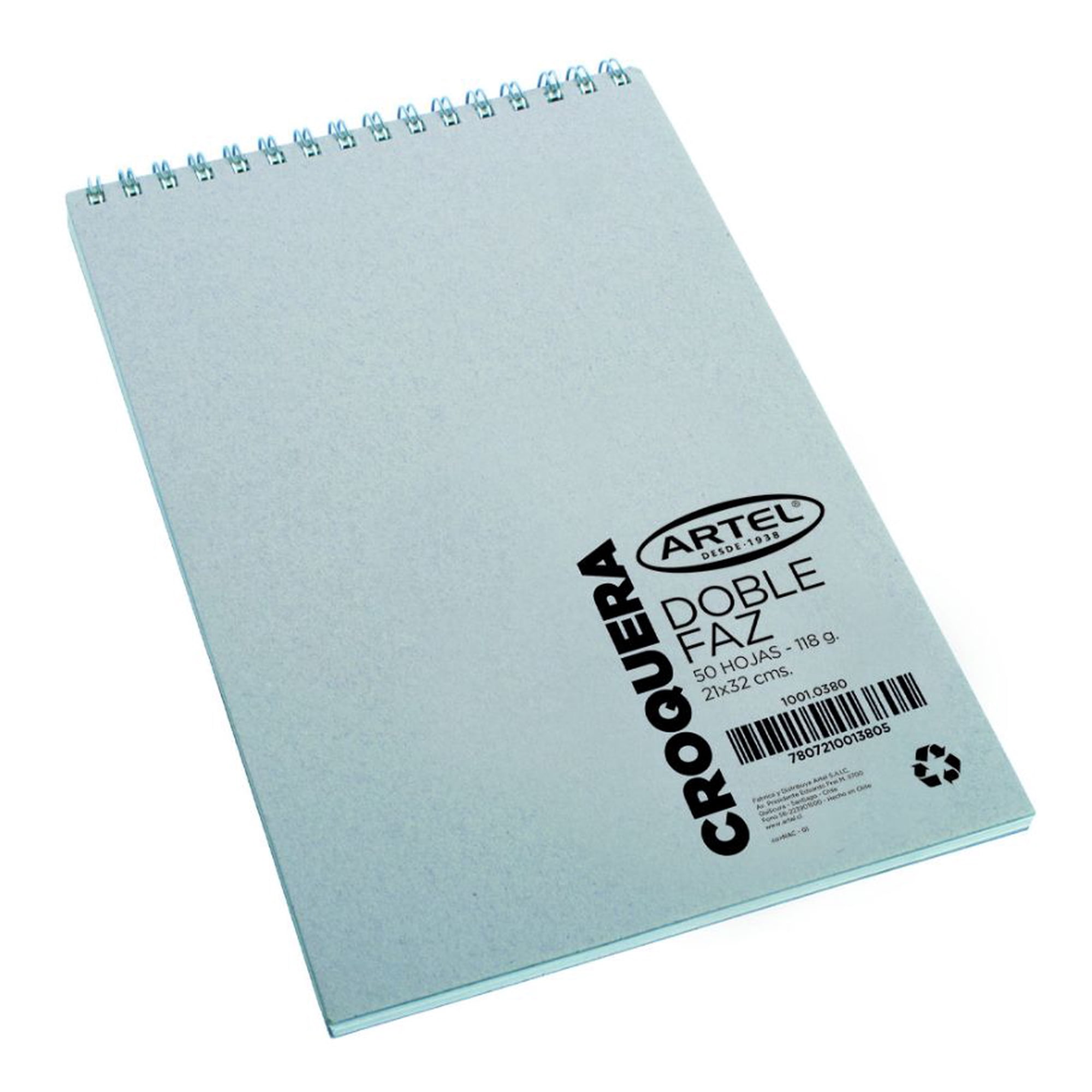 Croquera Doble Faz Espiral 50 Hojas 21x32cm Artel