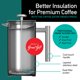 thumbnail image 2 of Cafetera French Press Coffee Gator de 1 litro con tarro de viaje, color negro, 2 of 7