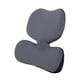 thumbnail image 3 of Almohada de apoyo Lumbar, almohada para respaldo de silla, diseño ergonómico portátil, cojín trasero de espuma viscoelástica para sofá, viaje, , gris Gris oscuro, 3 of 5