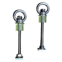 Ioensy - 2X Tornillos De Placa De Recuperación, Tornillos De Anillo De Plataforma De Techo Resistentes, Universales