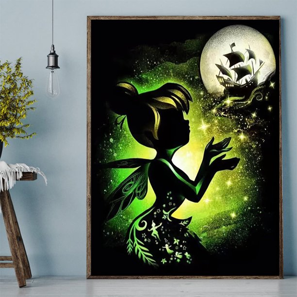 1pc 5D DIY Diamond Painting Kit, Anime Cartoon Girl Wall Art, Full Rhinestones Painting Embroidery Kits, Handmade Home Decor (11.8x15.7 Inch/15.7X19.6 Inch)