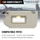thumbnail image 2 of Visera solar Aeagle beige con luz 45 × 23 × 10 cm (paquete de 2), 2 of 8