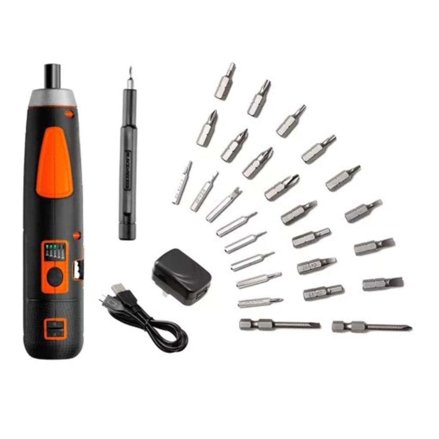 Atornillador Inalámbrico 4v + 27 Accesorios Black+decker Bd40k27-b2 Color Naranja/negro
