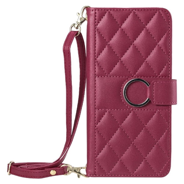 Funda tipo billetera FOXDOCK para Xiaomi POCO C65 – Tapa abatible con correa para mujer