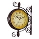 thumbnail image 3 of Reloj De Pared Redondo De Doble Cara, Decorativo, Para Dormitorio, Sala De Estar, Hotel., 3 of 5