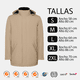 thumbnail image 4 of Parka Chaqueta Hombre America Capucha Extraíble Poliéster, 4 of 4