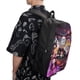 thumbnail image 5 of Demon Slayer-theme Backpack, Campus style schoolbag Bookbag with Adjustable Shoulder Straps And Large Zip Compartment, Unisex Travel Bags., 5 of 6