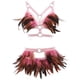 thumbnail image 1 of Sultry Feather Body Harness Belt - Hollow Out Cage Bra & Waist Bondage Harness Strap for Women - Sexy Lingerie & Underwear Accessories, 1 of 5