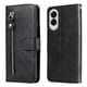 thumbnail image 4 of Funda tipo cartera para Samsung Galaxy S25 Edge con bolsillo con cremallera y ranuras para tarjetas – Función de soporte Negro, 4 of 5