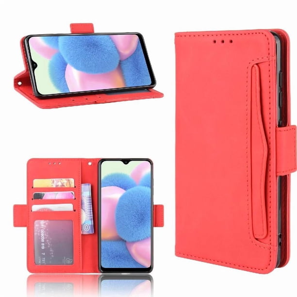 Funda Cartera Magnética para Samsung Galaxy A41- Tarjetero Desmontable, Cuero PU, Soporte