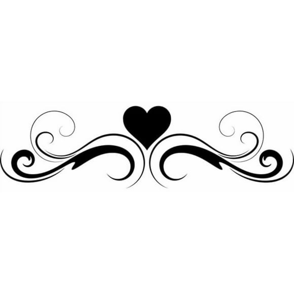 Decomural Swirl Heart Headboard WS-18139