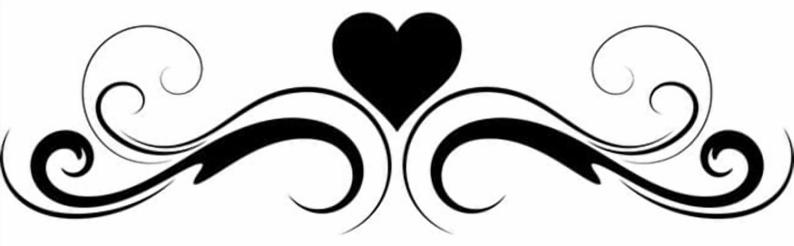 Rienda Libre Graphics - Decomural Swirl Heart Headboard Ws-18139