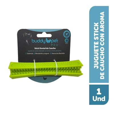 Juguete Para Perro Stick Dental De Caucho 1 Un Buddy Pet Pro