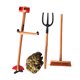thumbnail image 5 of Accesorios De Decoración De Herramientas Agrícolas De Casa De Mu?ecas Para Horquillas De 4 Piezas De Micropaisaje, 5 of 5