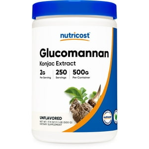 Suplemento Nutricost Glucomanano En Polvo 500 G