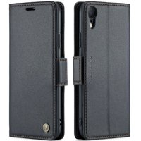 Caseme Tipo Cartera Iphone Xr Con Cierre Magnético, Rfid, Tarjetero, Soporte, Carga Inalámbrica