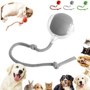 Veat00L - Genérico Interactive Rolling Dog Ball,Rolling Ball Dog Toy,Interactive Cat Toys Rolling Ball Chewy Dog Ball,Chewy Rolling Ball,Motion Activate Fast Rolling On Carpet Toys