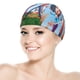 thumbnail image 5 of Lluvia de albóndigas Gorro de Natación de Licra, Gorro de Baño de Tela Cómoda, Gorro Elástico Antideslizante para Hombres, Mujeres y Niños, 5 of 6